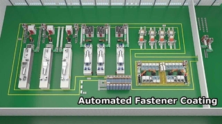 デジタルインテリジェントコーティングライン、全自動化：洗浄、ショットブラスト、コーティング、焼結